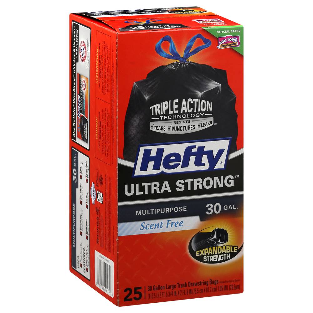 Hefty Ultra Strong Multipurpose 30 Gallon Trash Bags (25 ct)