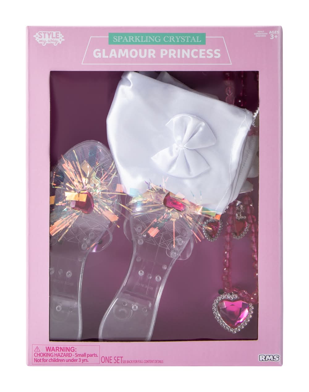 Style My Way Sparkling Crystal Glamour Princess Set Pink