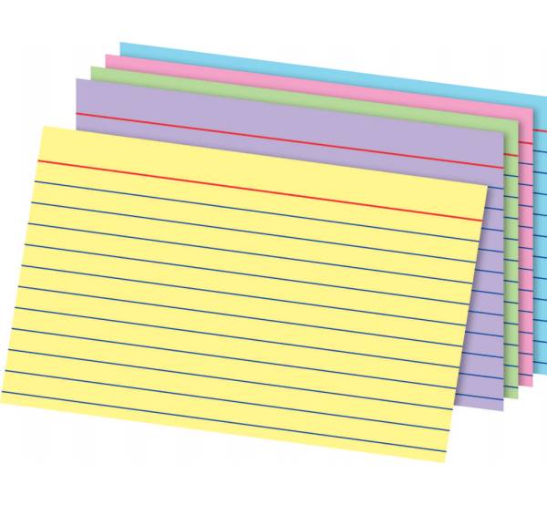 Office Depot Brand Index Cards, 4" X 6", Rainbow