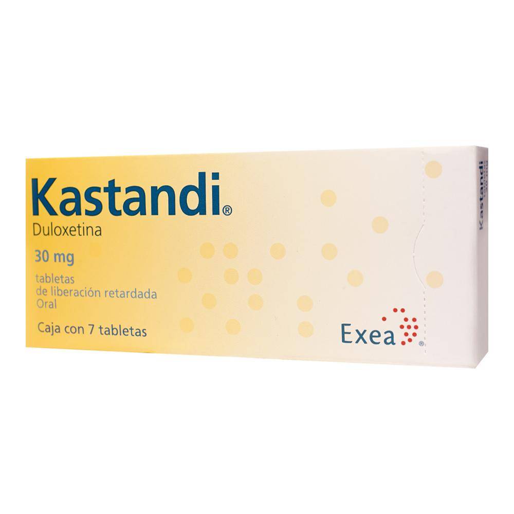 Exea kastandi duloxetina tabletas 30 mg (7 piezas)