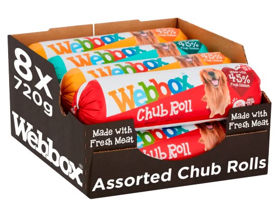 Webbox Chub Roll For Adult Dog Food (8 pack)