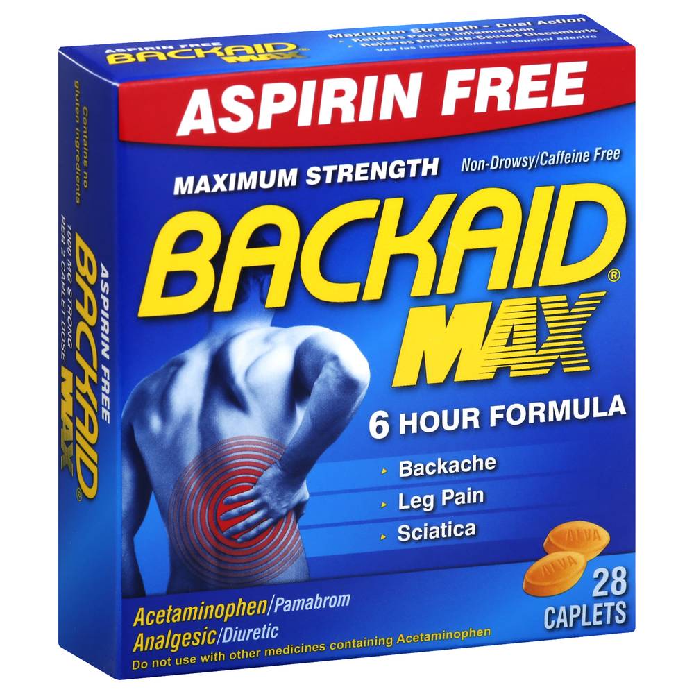 Backaid Maximum Strength Pain Relief (28 ct)