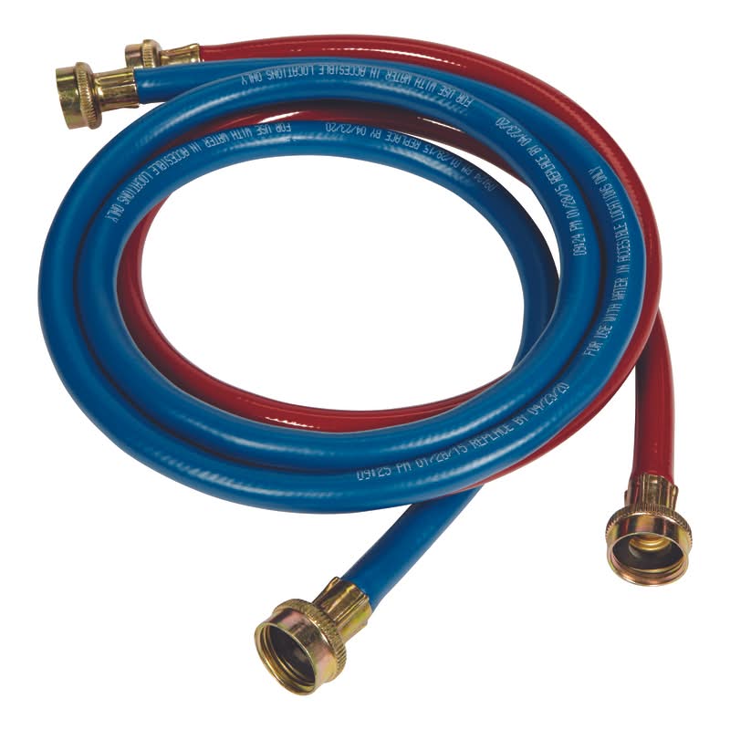 Ultra Dynamic Products 3/8 In. Fgh X 3/4 In. D Fgt 4 Ft. Rubber Washing Machine Supply Line