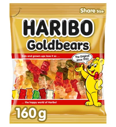 Haribo Fruit, Goldbears Gummies (160g)
