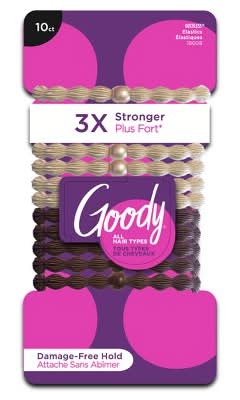 Goody Forever Hair Elastics - 10pk - Blonde/Brown
