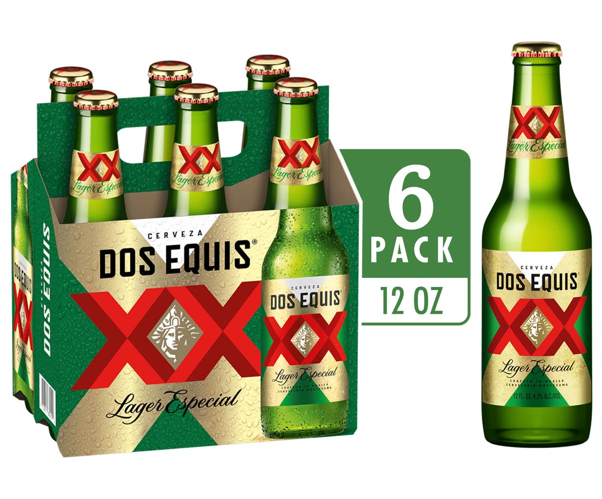 Dos Equis Lager Especial Beer (6 x 12 fl oz)