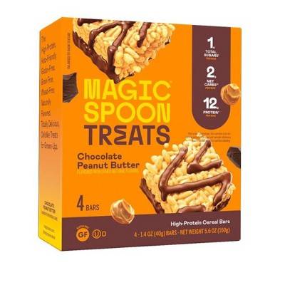 Magic Spoon Cereal Bars, Chocolate-Peanut Butter (5.6 oz, 4 ct)
