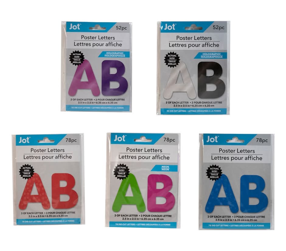 Jot Die-Cut Poster Letters, 2.5 in.