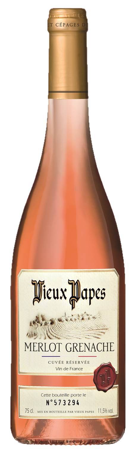 Vieux Papes - Merlot grenache rosé  (750 ml)