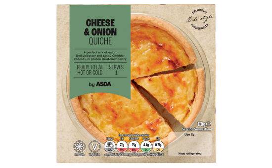 Asda Cheese & Onion Quiche 170g
