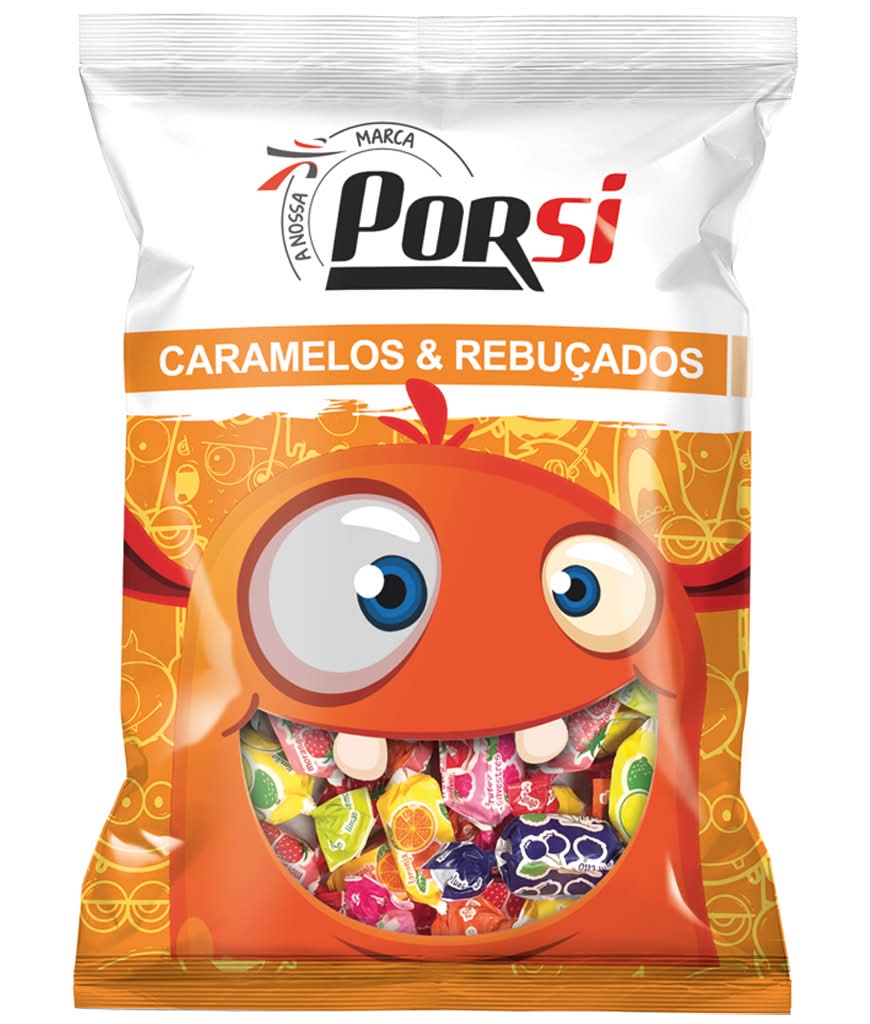PorSi - Caramelos de fruta, embalagem de 250g