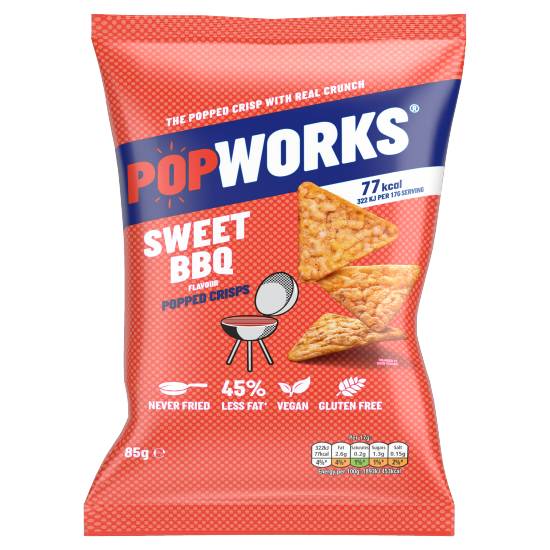 Popworks Sharing Popped Crisps (sweet bbq)