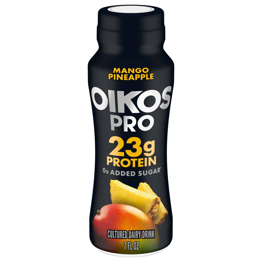 Oikos Pro Fat Free Yogurt Drink, Mango Pineapple (7 fl oz)