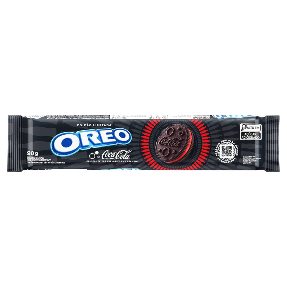 Oreo biscoito recheado com confeitos explosivos coca-cola