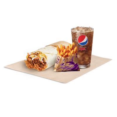 Beefy Melt Burrito Large Meal