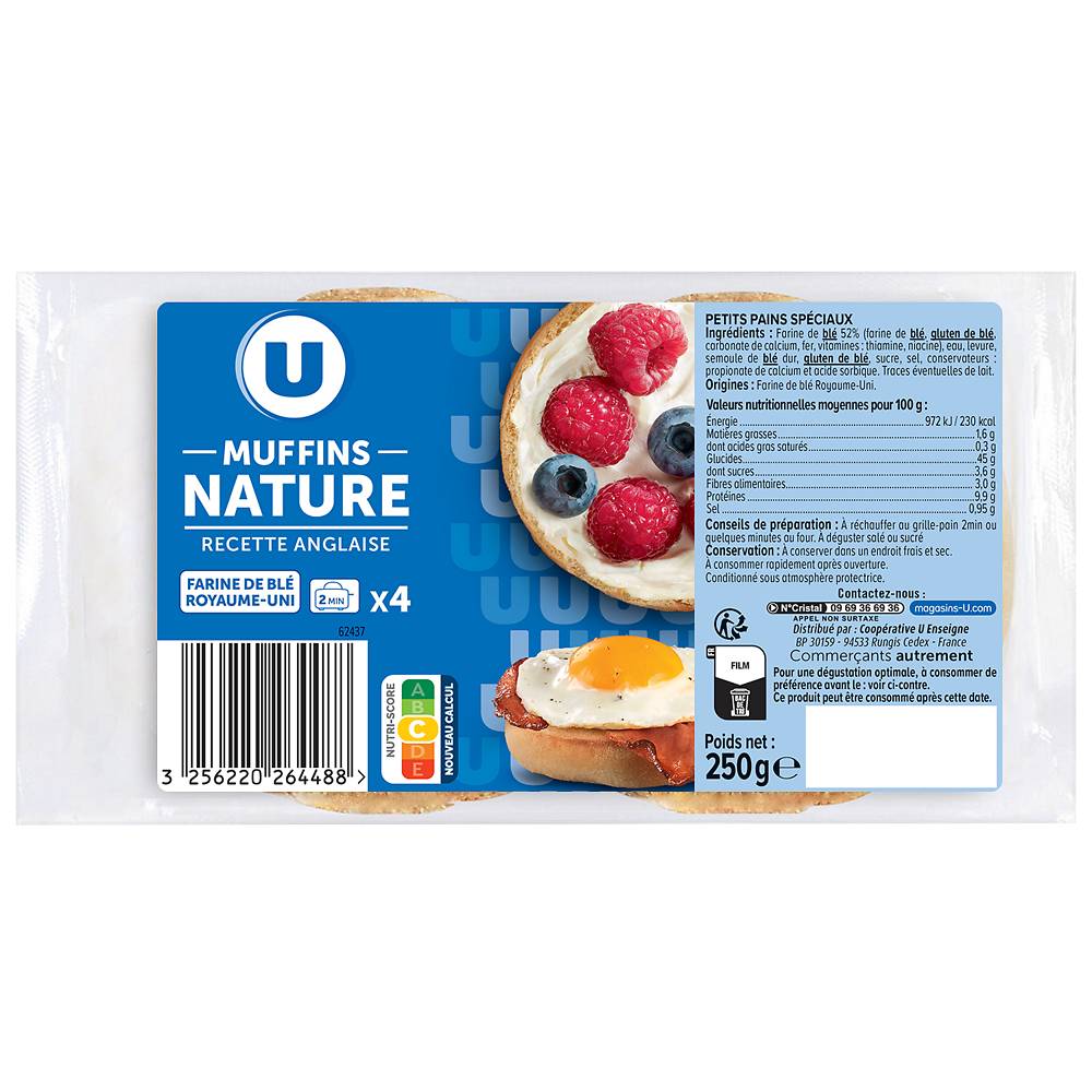 Les Produits U - Mffins nature recette anglaise (4)