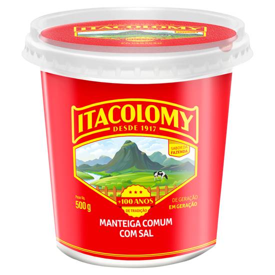 Itacolomy manteiga comum com sal (500 g)