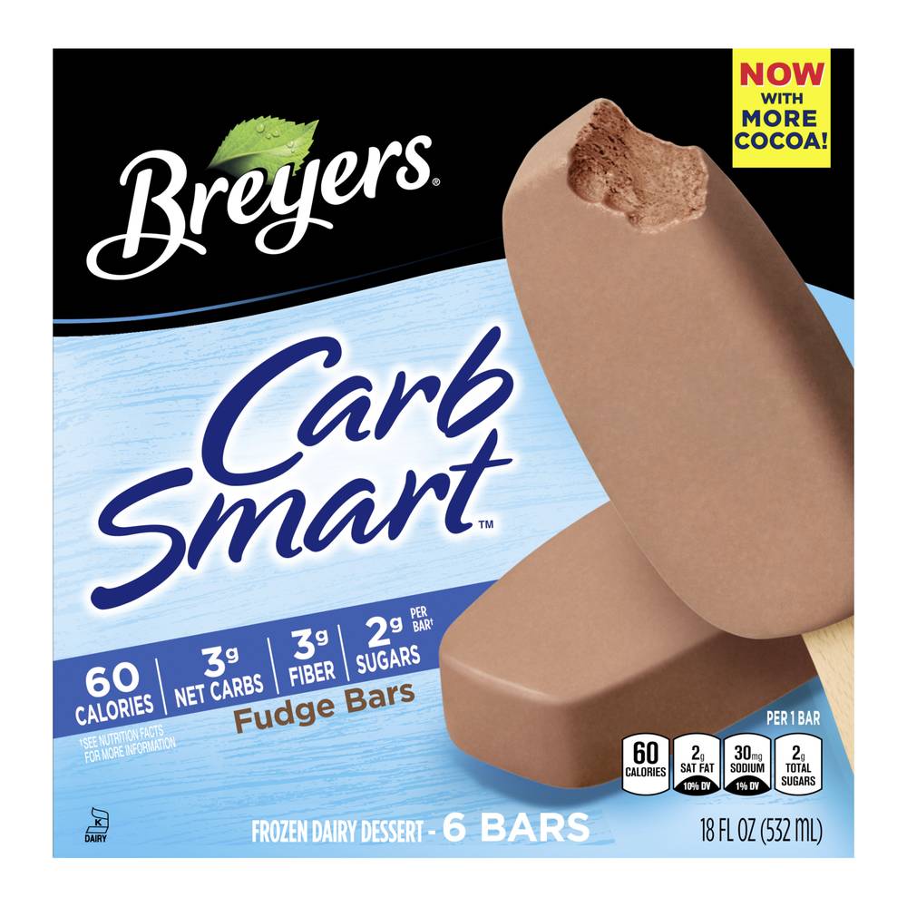 Breyers Carbsmart Fudge Bars (3 fl oz, 6 ct)