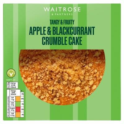 Waitrose & Partners Apple & Blackcurrant Crumble Cake (each)