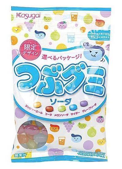 春日井製菓 つぶグミソーダ - アソートメント (80g)