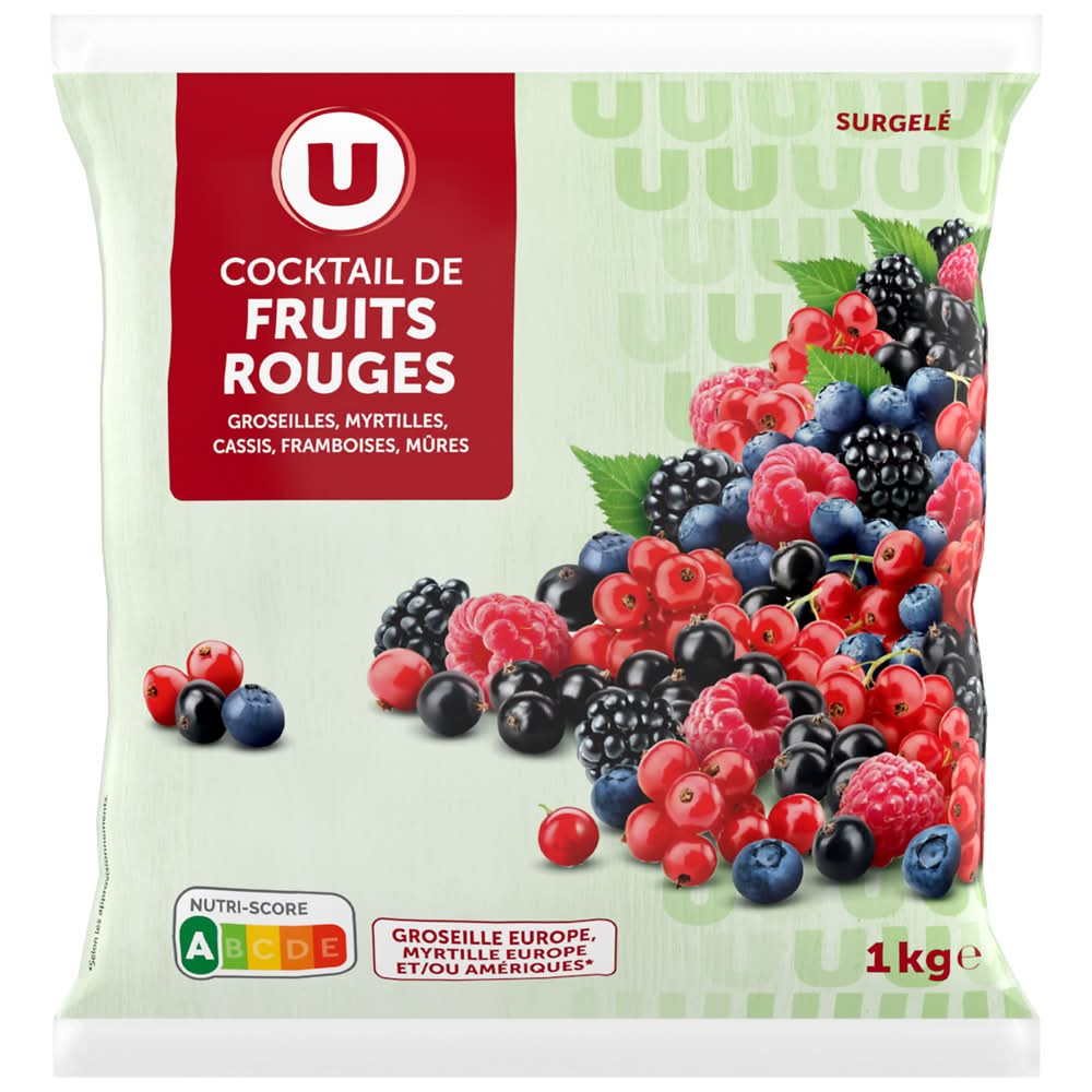 Les Produits U - Cocktail de fruits rouges (1kg)