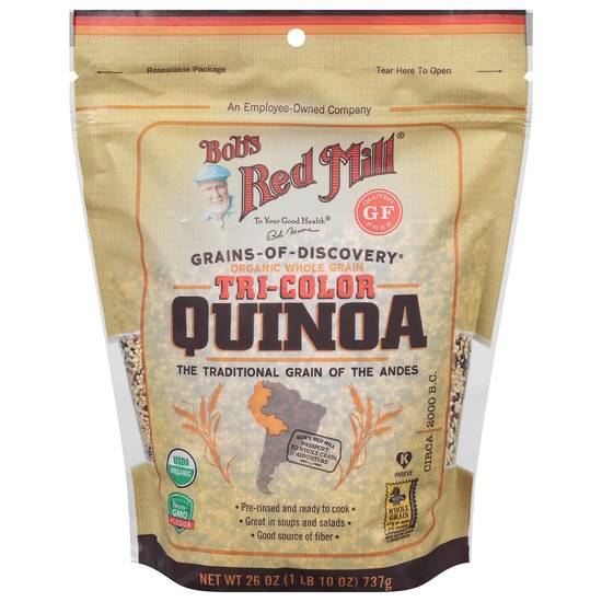 Bob's Red Mill Organic Gluten Free Whole Grain Tri-Color Quinoa