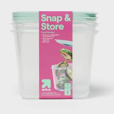 up&up Deep Rectangle Food Storage Containers (2 ct)