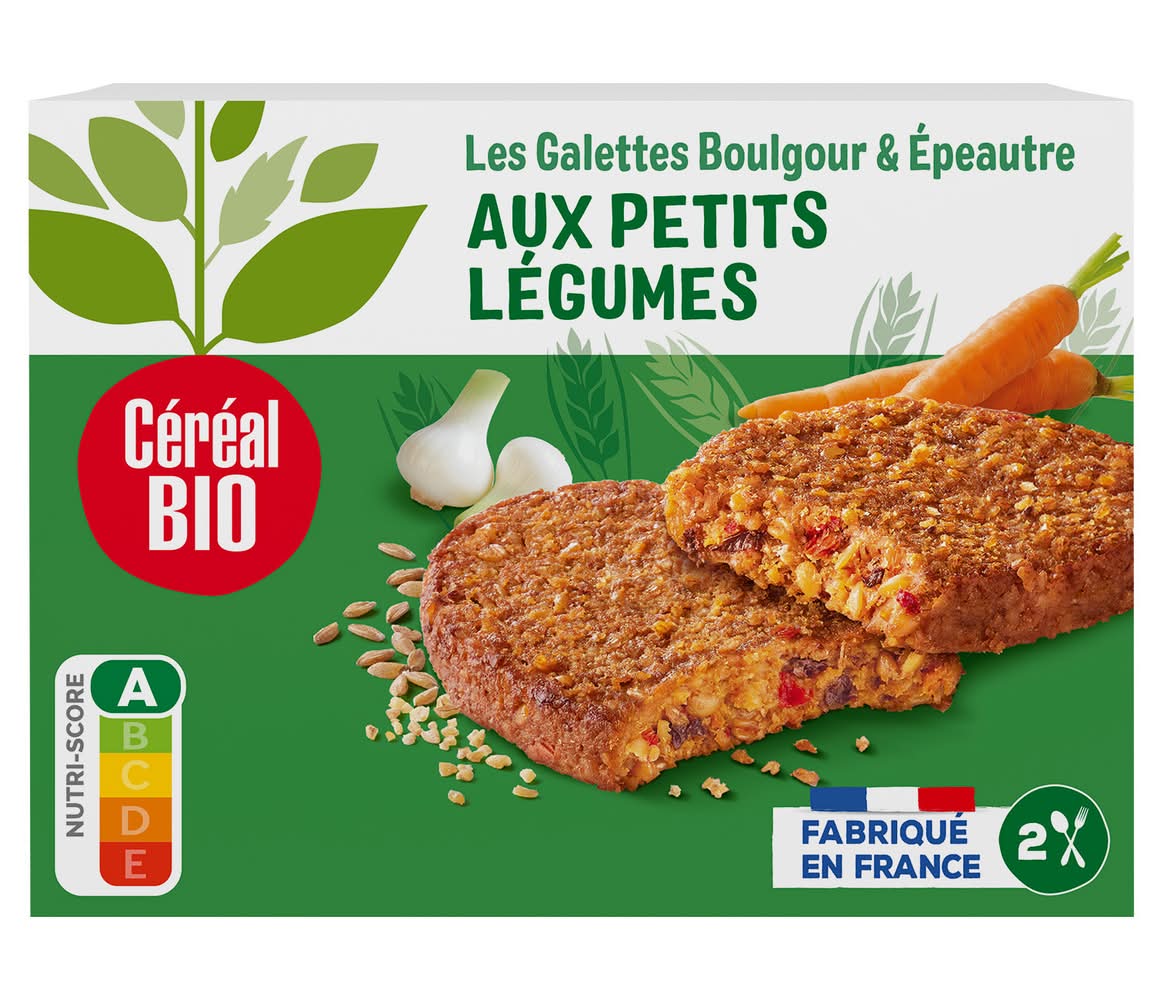Céréal Bio - Galette boulgour epeautre légumes (200g)