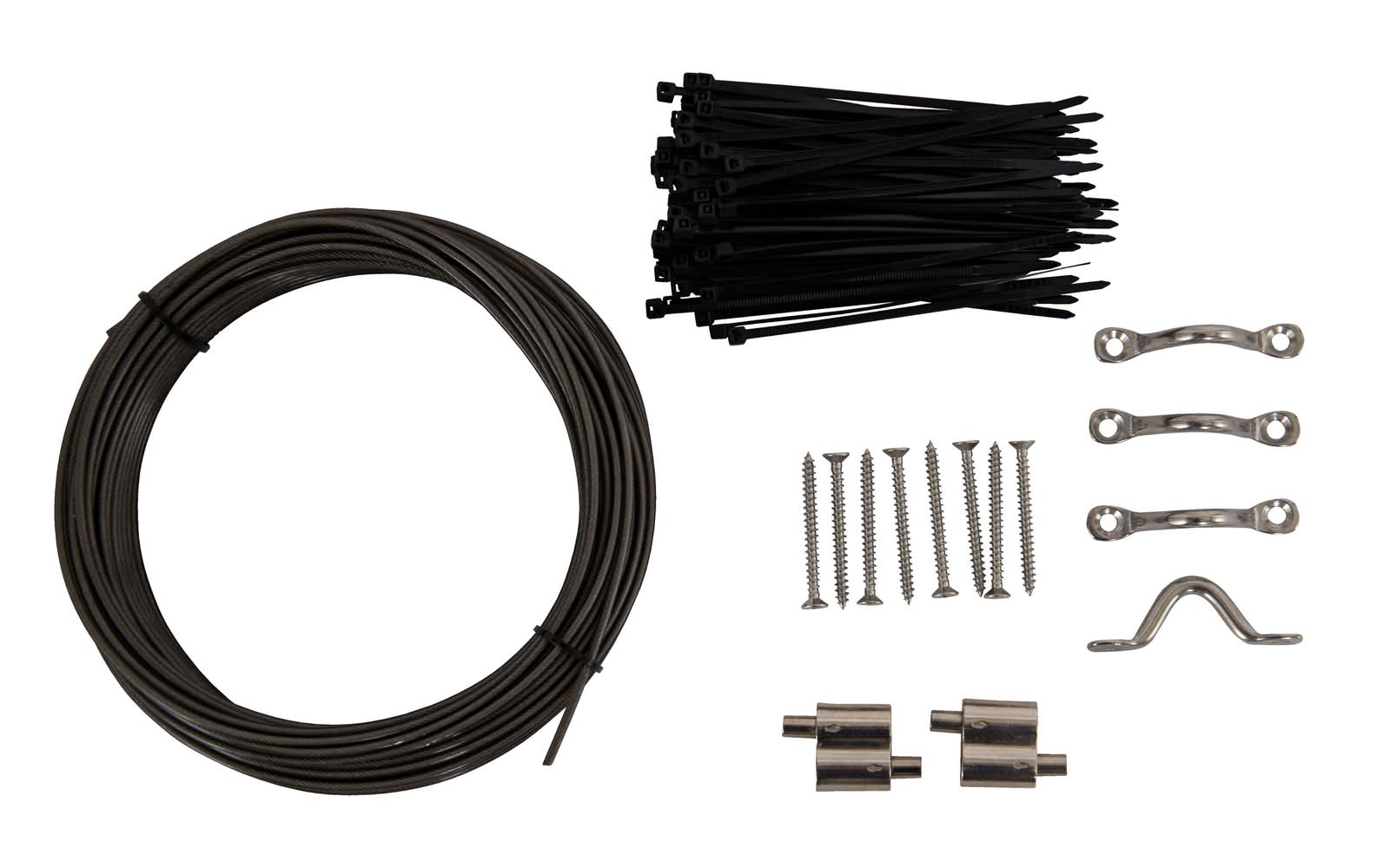 Harbor Breeze 60-ft Gray Steel Adjustable String Light Installation Kit
