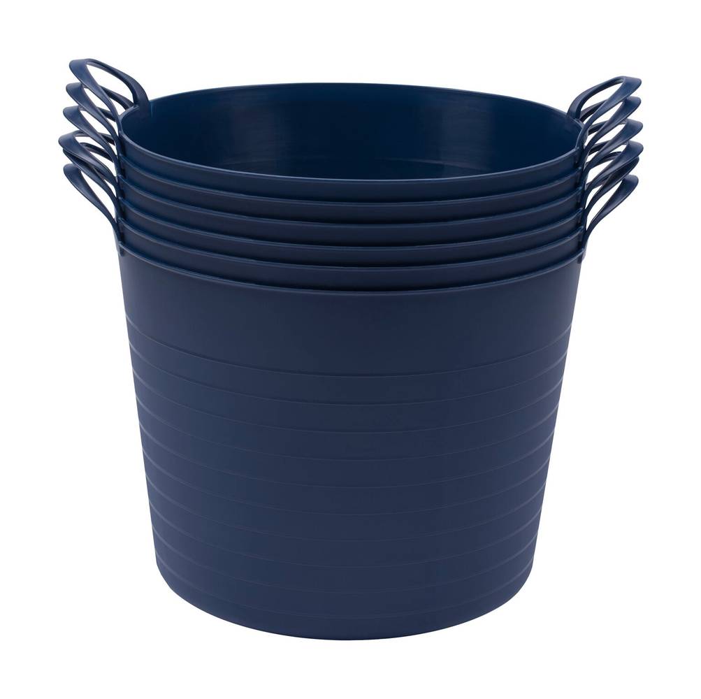 Project Source Medium 11 -Gallons ( 44 -Quarts ) Dark Blue Tote | STFT181323