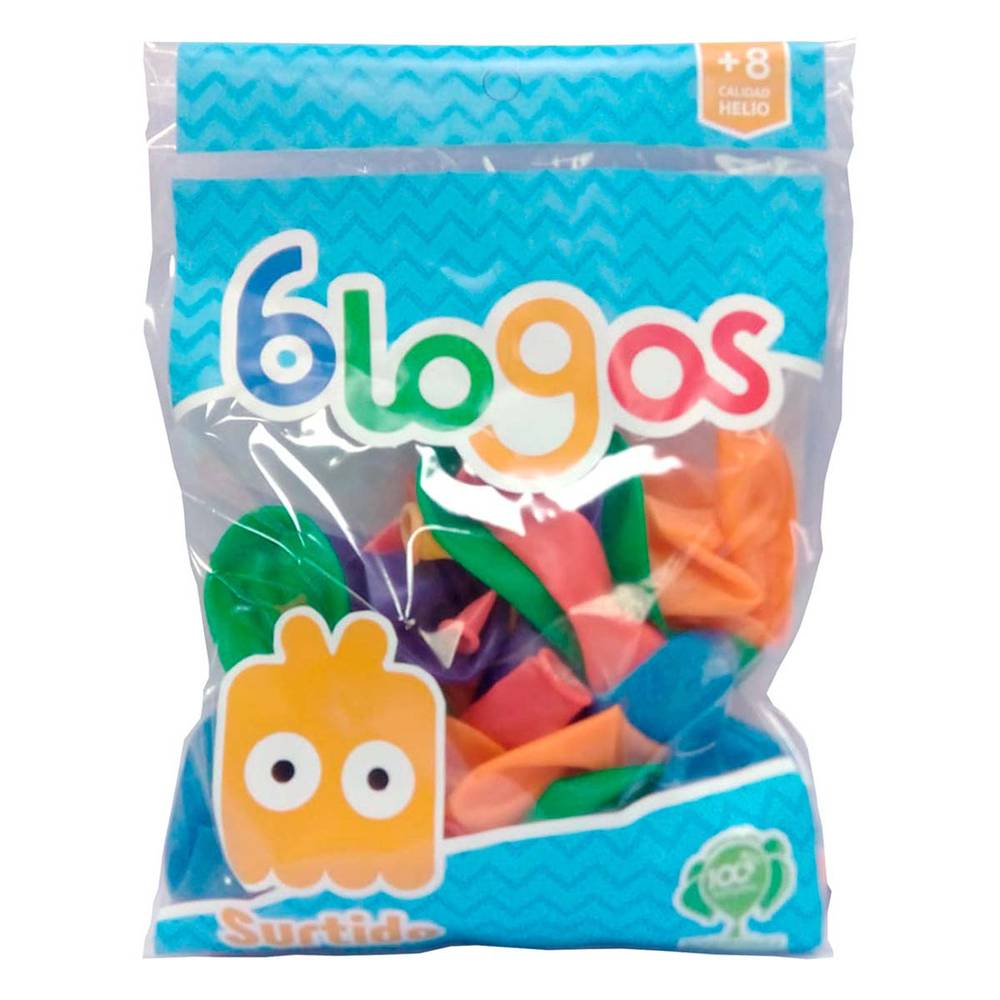 Blogos bolsa de globos surtido bubble (1 pieza)