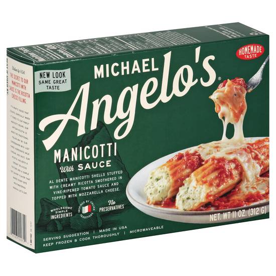 Michael Angelo's Manicotti With Sauce (11 oz)