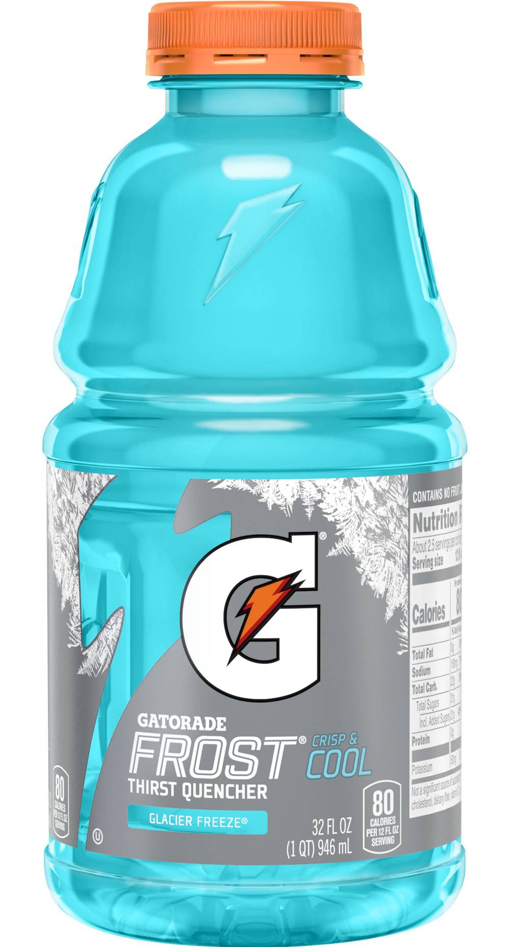 Gatorade Frost Crisp & Cool Thirst Quencher Sports Drink, Glacier Freeze (32 fl oz)