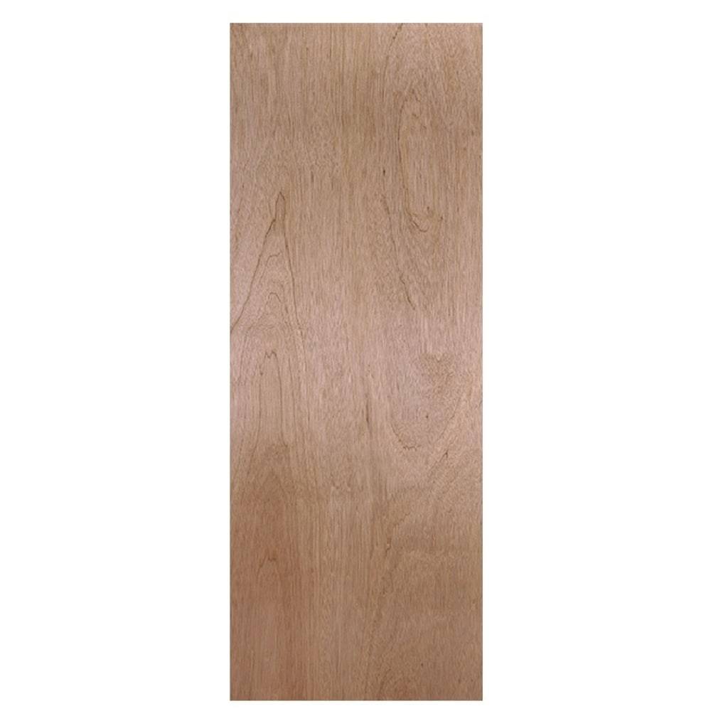 Masonite Traditional Flush Smooth Hollow Core Unfinished Veneer Slab Door, Brown