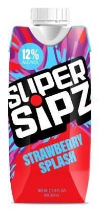 Super Sipz Ready To Drink Splash Margarita, Strawberry (16.9 fl oz)