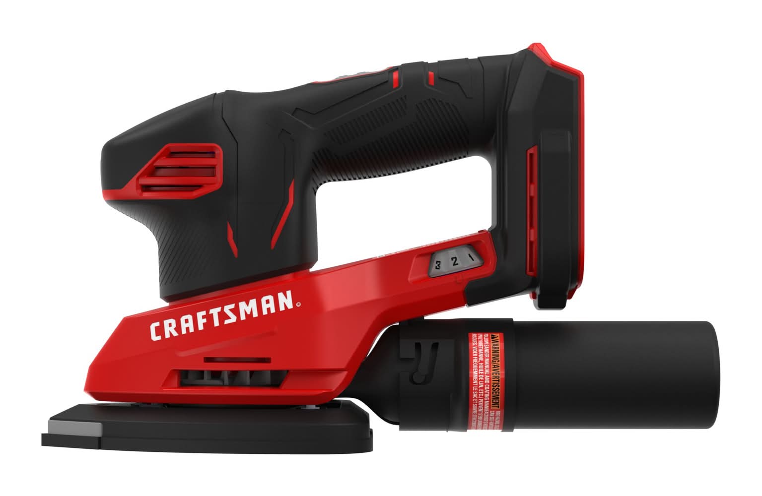 CRAFTSMAN V20 20-Volt Variable Speed Detail Cordless Sander with Dust Management (Battery Not Included)