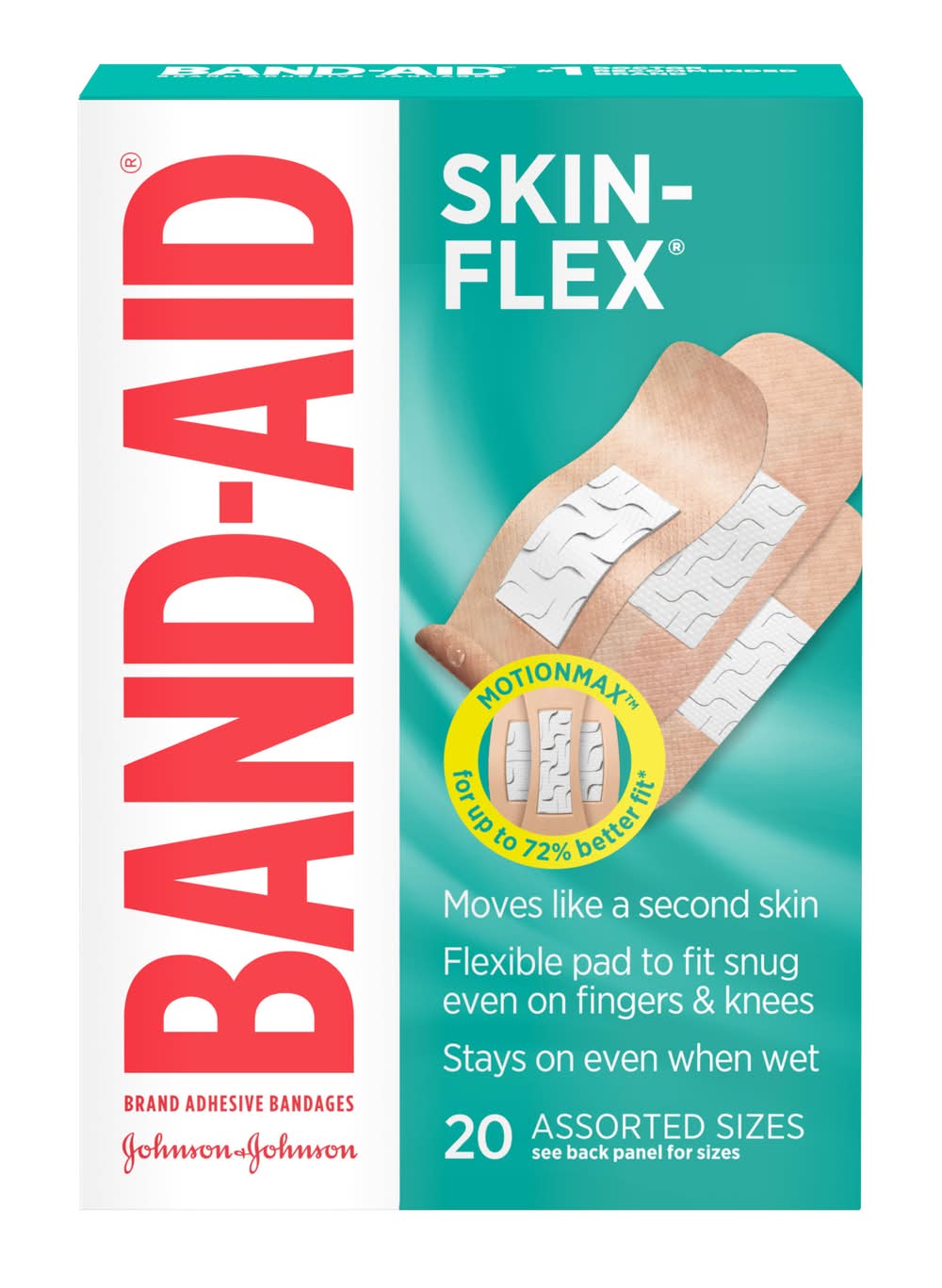 Band-Aid Skin Flex Assorted Sizes Adhesive Bandages (1.6 oz)