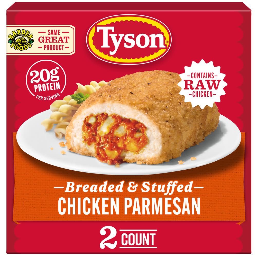 Tyson Frozen Breaded & Stuffed Chicken Parmesan (10 oz, 2 ct)