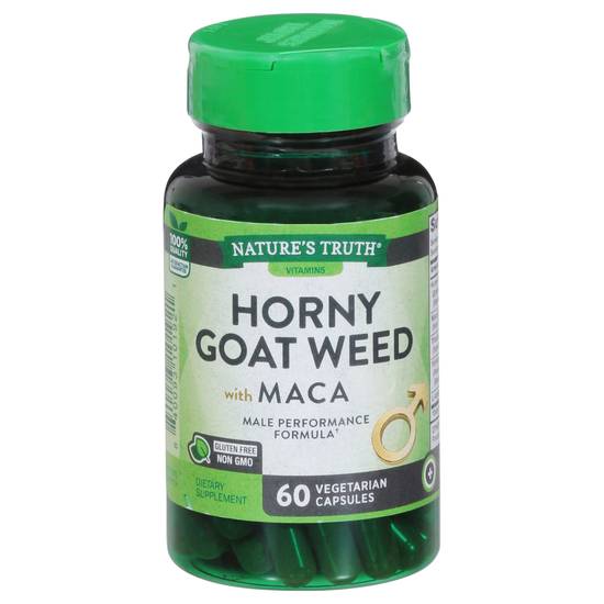 Nature's Truth Horny Goat Weed With Maca Vegetarian Capsules ( 60 ct )