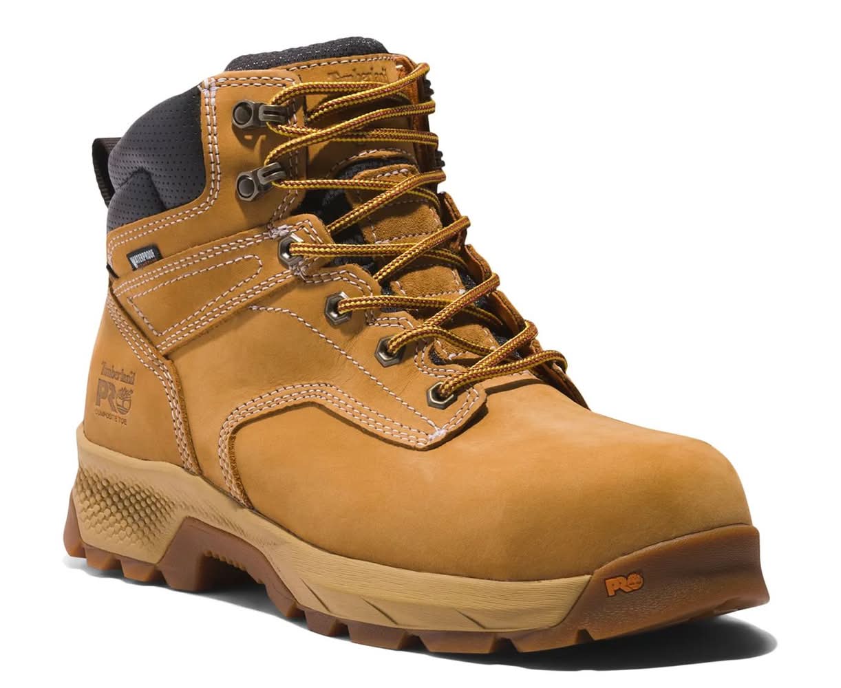 Timberland Pro Titan Ev Waterproof Composite Toe Work Boot - Men'S (Wheat Medium - 9)