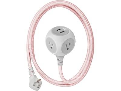 360 Electrical 3-outlet Power Strip (rose gold)