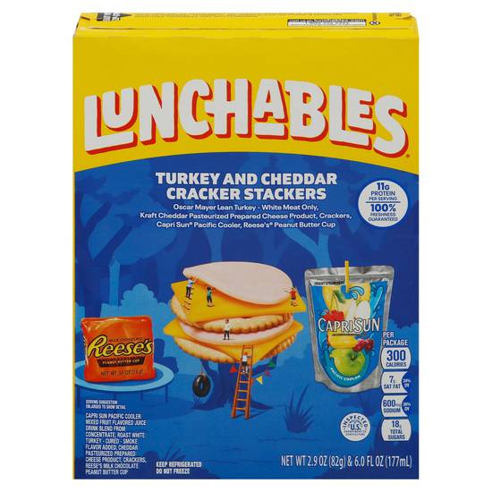 Lunchables Lunch Combinations Turkey & Cheddar Cracker Stackers