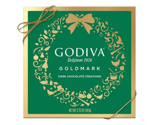 Godiva Gold Mark Dark Chocolate Creations Choc Box (3.75 oz, 9 ct)