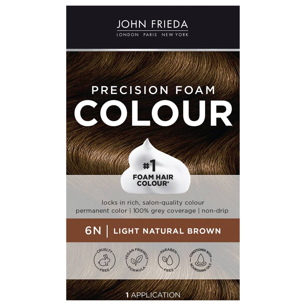 John Frieda Brilliant Brunette Light Natural Brown 6n Precision Foam Color (9.6 oz)