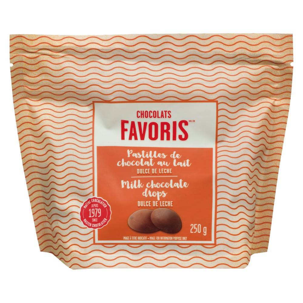 Chocolats favoris chocolat pastille chocolat dulce de leche (250 g) - dulce de leche chocolate drops (250 g)