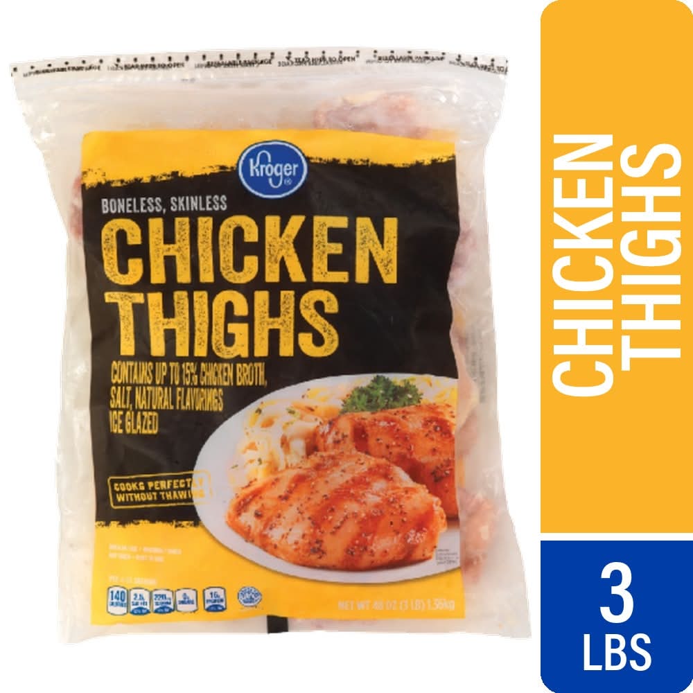 Kroger® Frozen Raw Boneless Skinless Chicken Thighs
