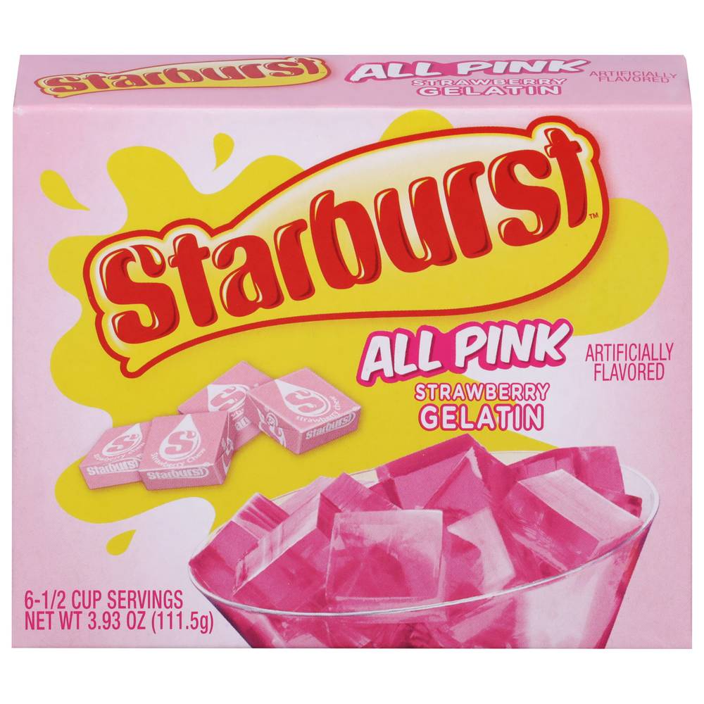 Starburst All Pink Strawberry Gelatin (3.93 oz)