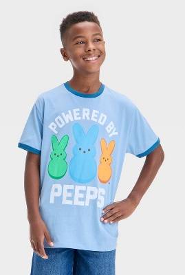 Peeps Boys Easter T-Shirt, XS, Sky Blue