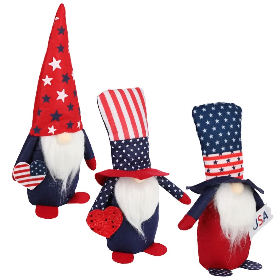 Patriotic Gnome With Hat, 1-ct.