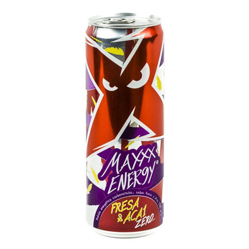 Maxxx Energy Bebida Energetica Fresa Lata 350 Ml